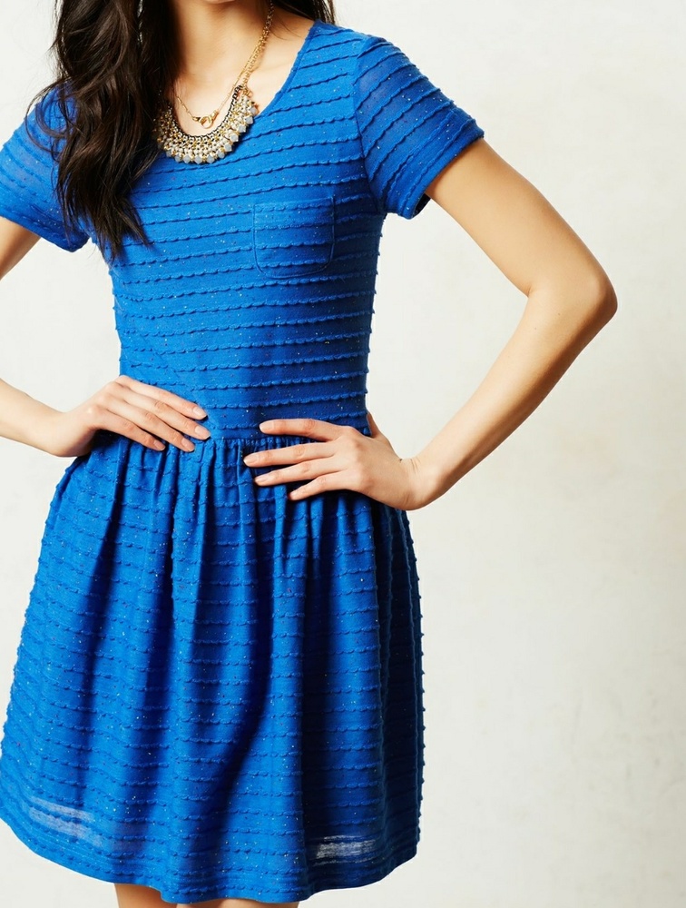 Anthropologie Pine Street Speckle Fit Flare Dress